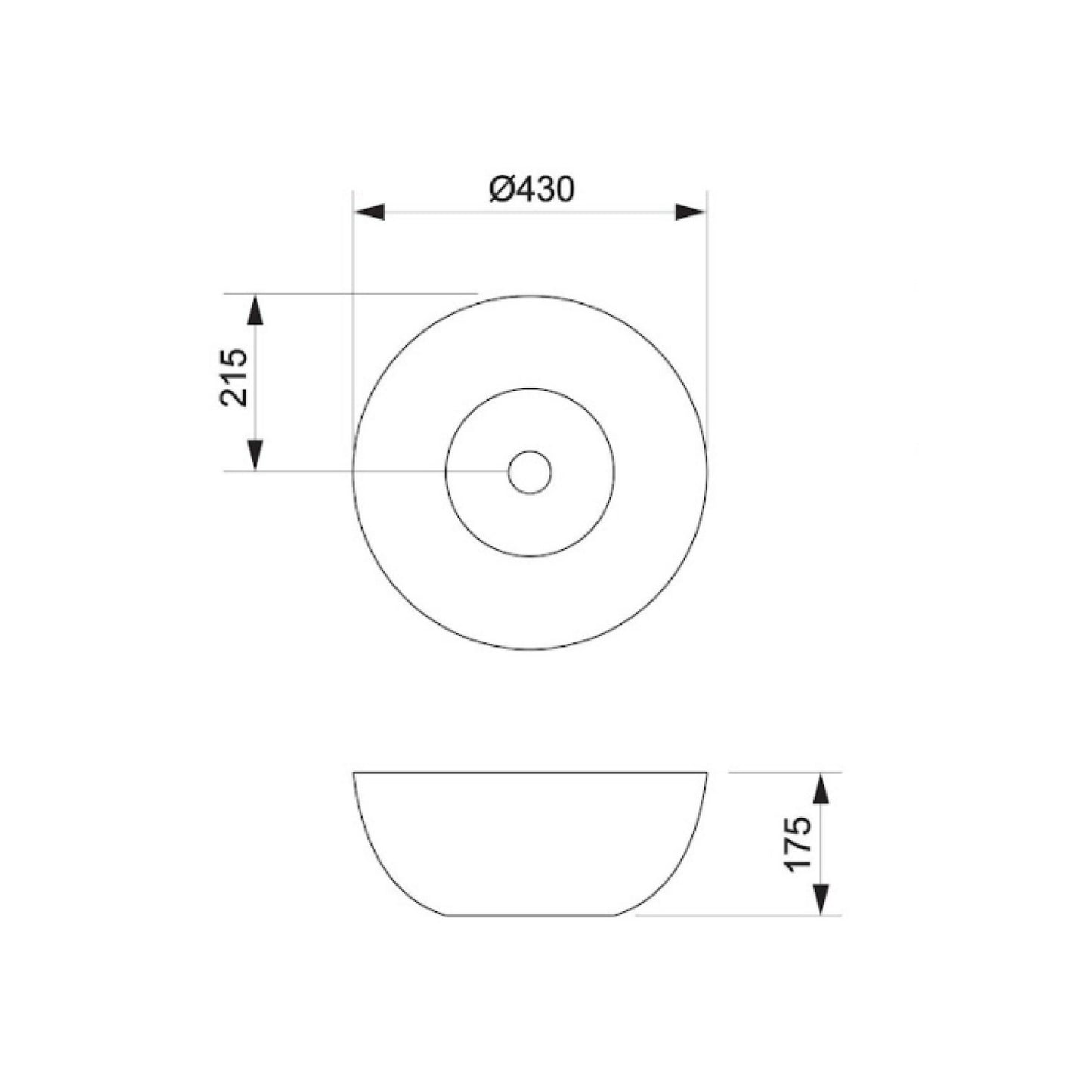 Bacha A013 430x430x175 mm | Piazza