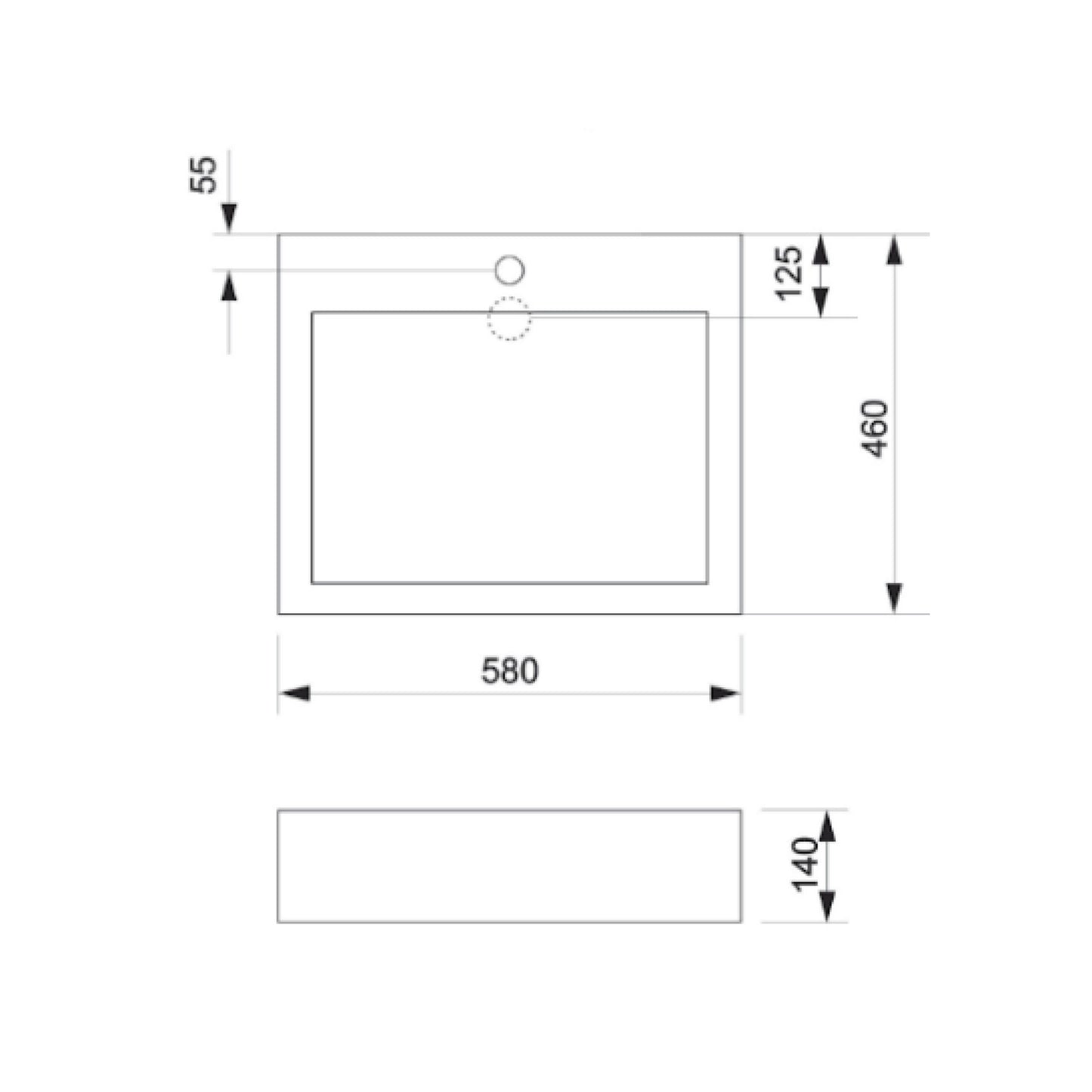Bacha A201B 560x460x135 mm | Piazza