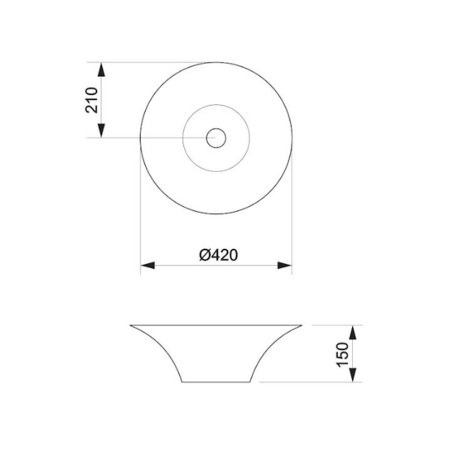 Bacha A001 420x420x150 mm | Piazza