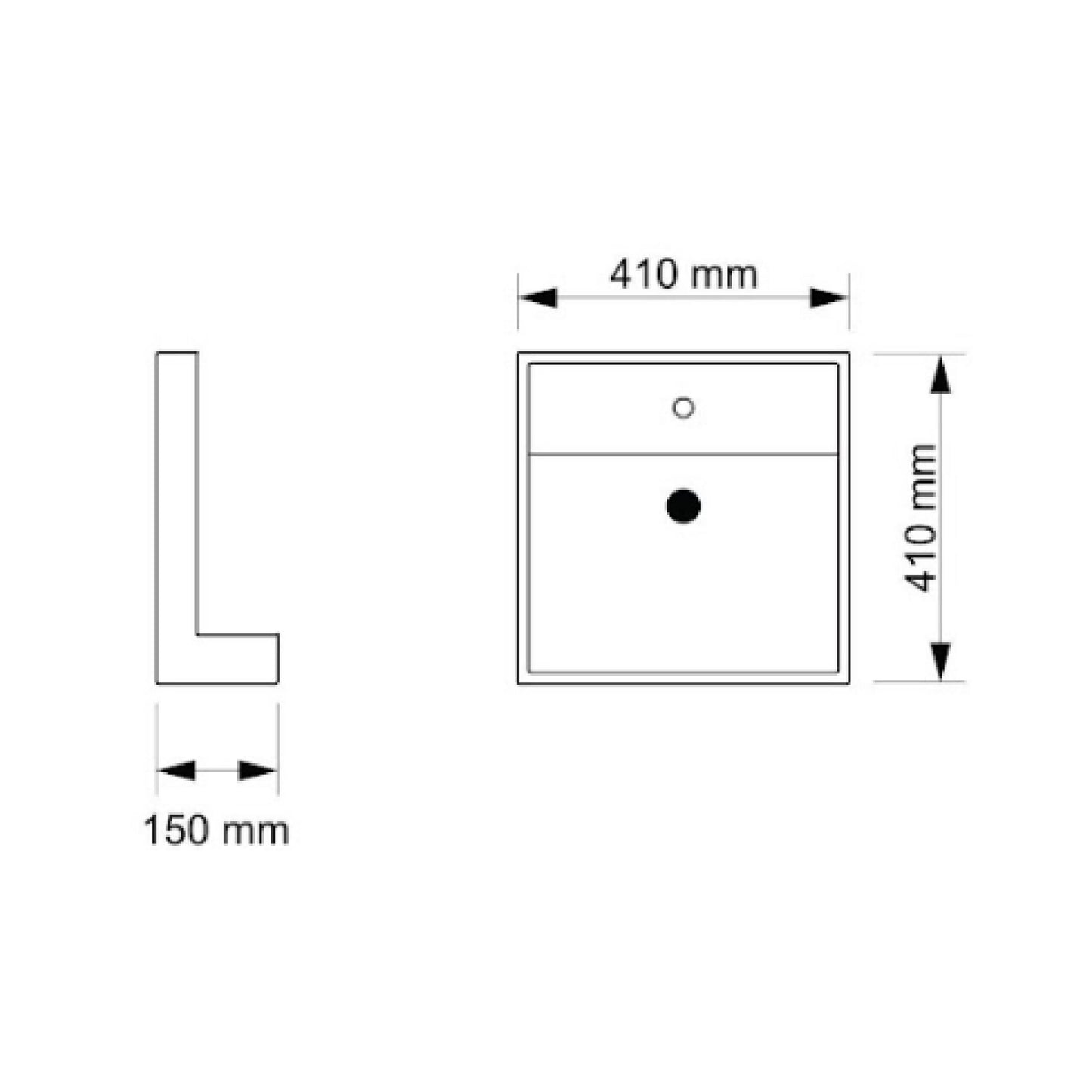 Bacha A173C 410x410x150 mm | Piazza