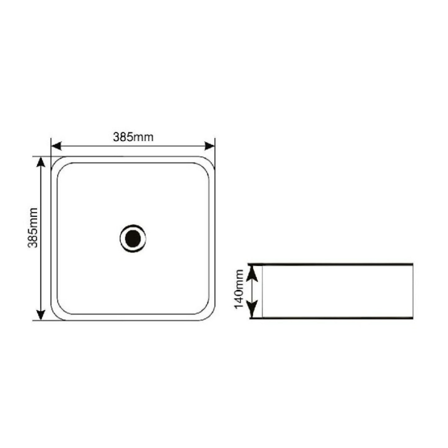 Bacha A423BE 385x385x140 mm | Piazza