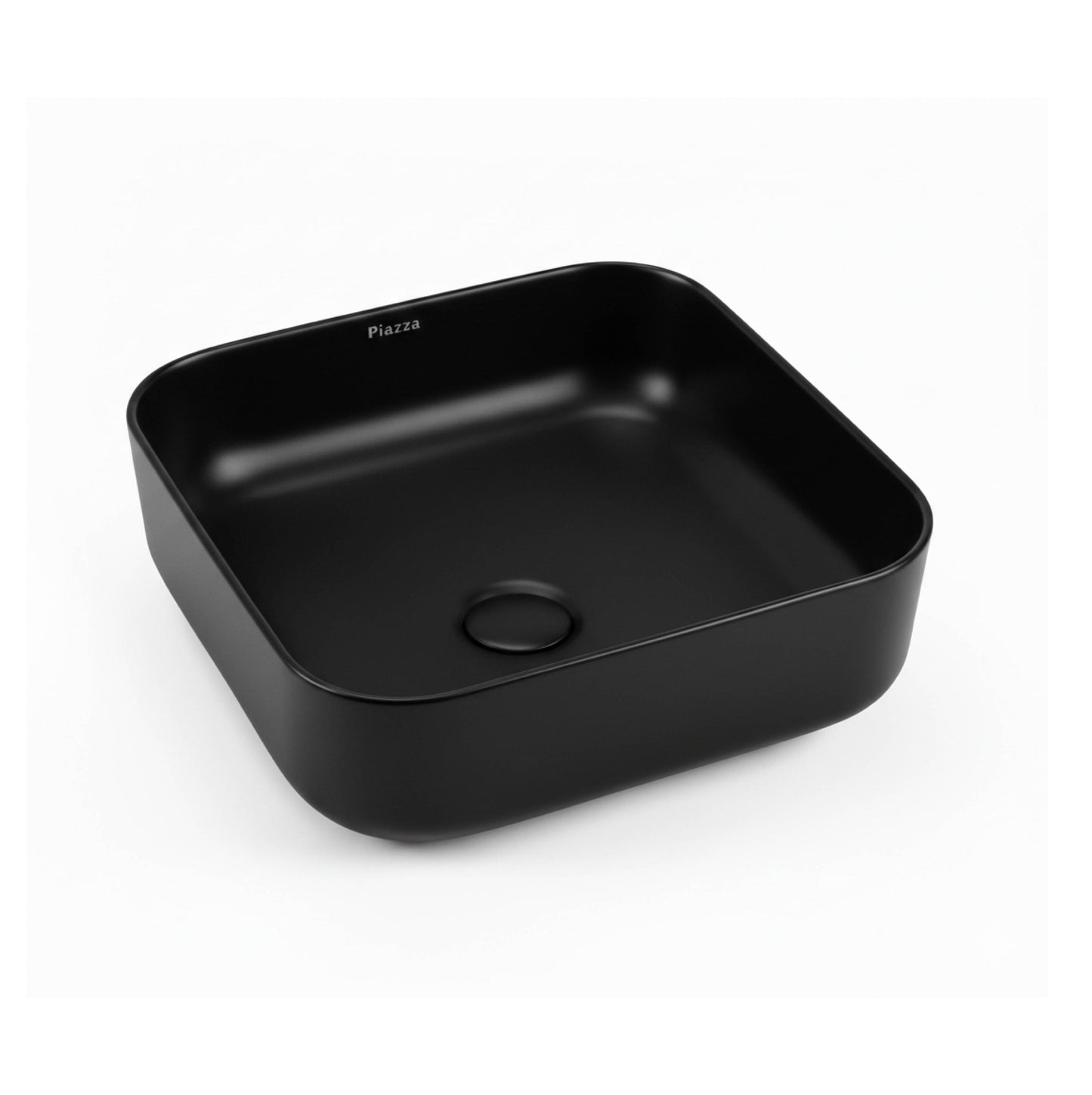 Bacha A423NE Bacha De Apoyo 385x385x140 Mm Negro Piazza