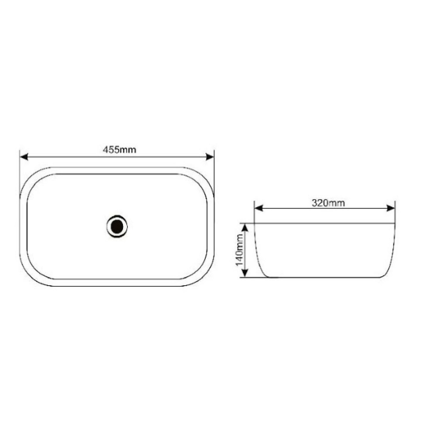 Bacha A426GR 455x320x140 mm | Piazza
