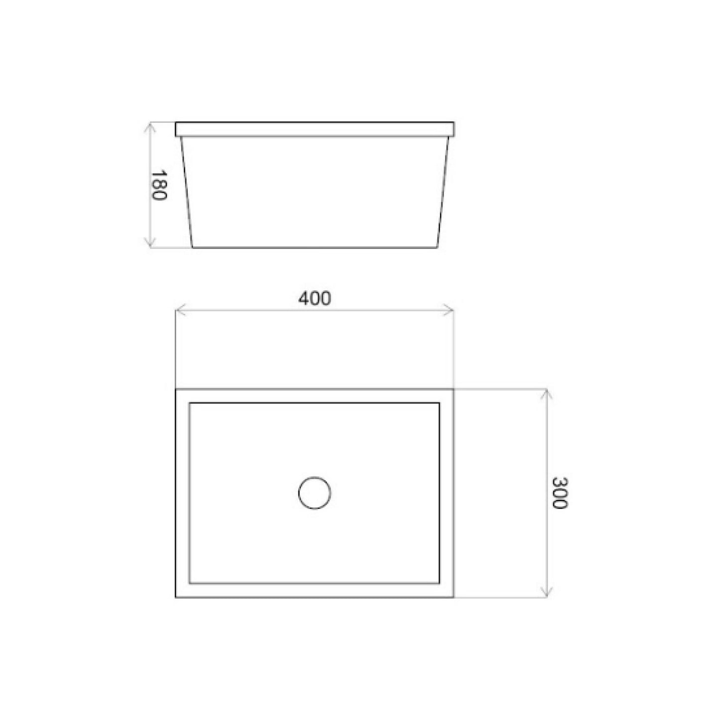 Bacha B108 400x300x180 mm | Piazza