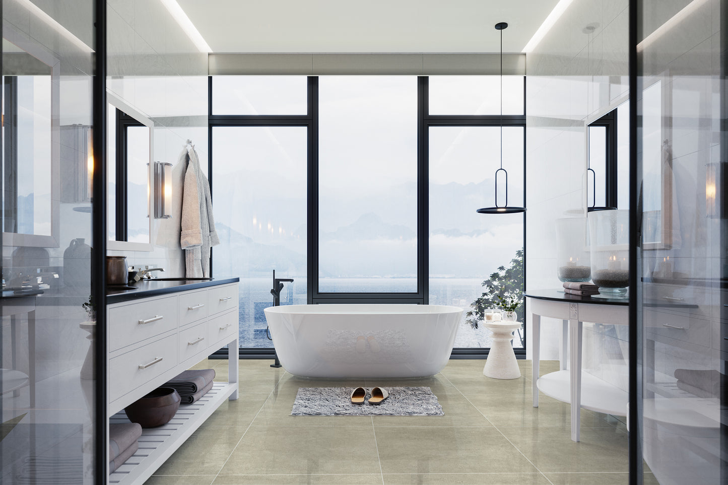 Porcelanato Nasau PUL Rectificado 120×120 y 60×60 | Alberdi