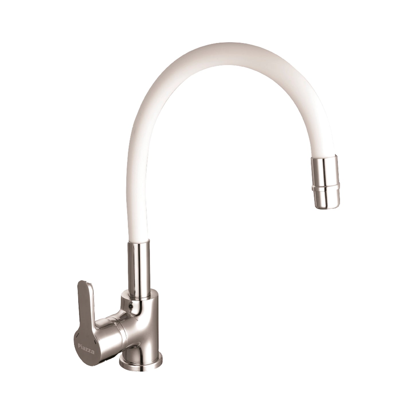 Grifería Emblem Cocina Mesada Pico Flexible Blanca (Piazza)