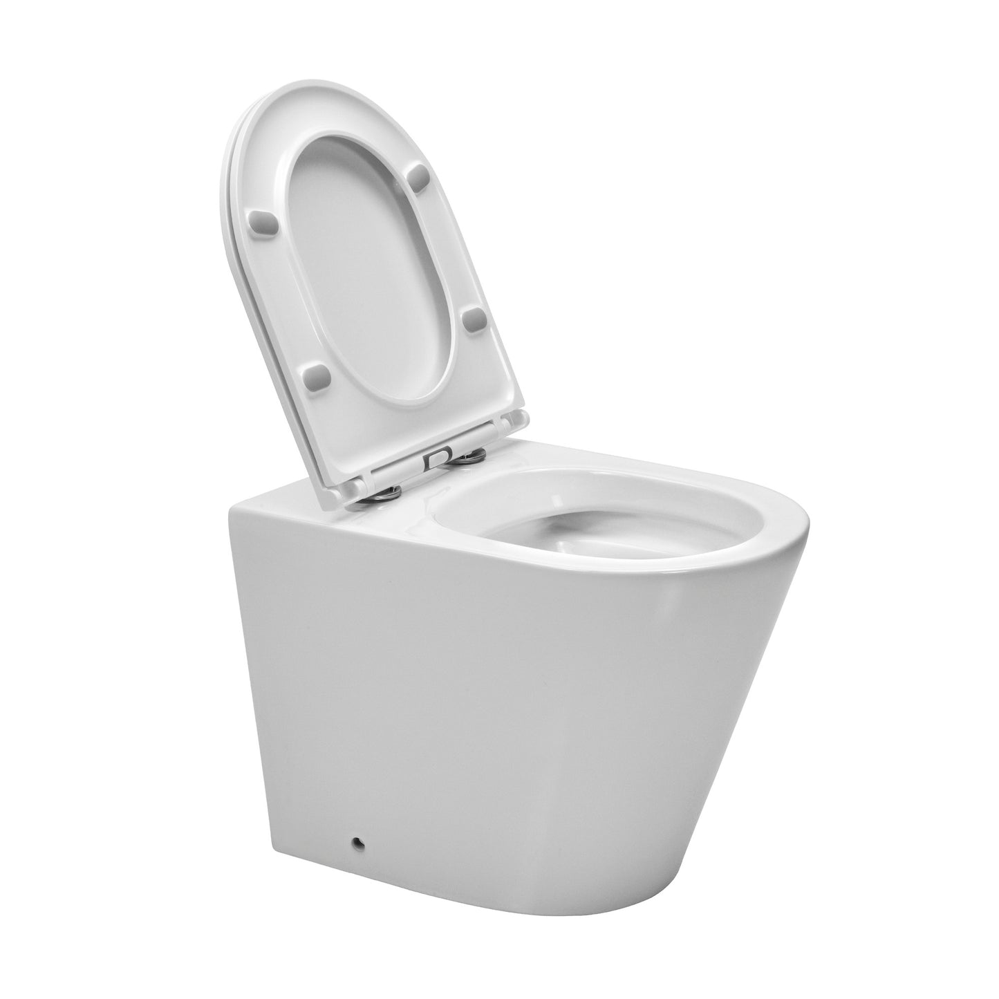 Inodoro Padova Corto con Asiento Blanco | Piazza
