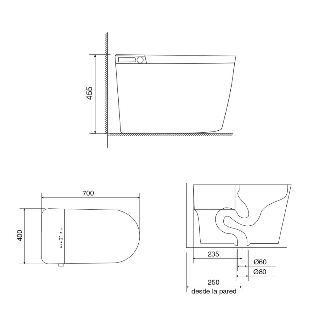 Smart Toilet Padova Piazza | Inodoro Inteligente